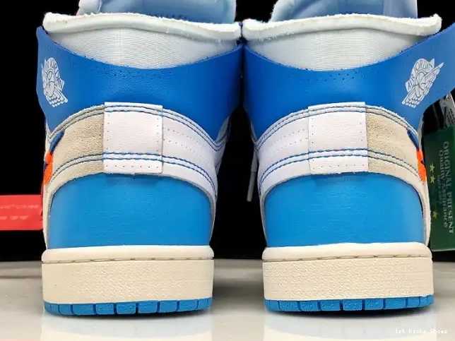 1st Kicks 1 Blue Off-White AQ0818-148 Powder UNC Air Jordan 0506